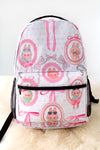 Cute Character printed girls backpack.
