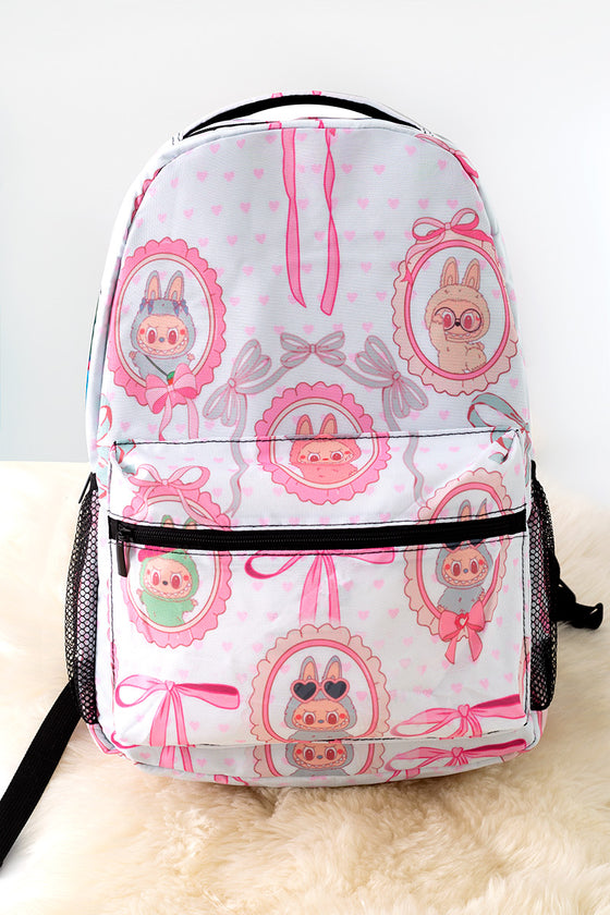 Cute Character printed girls backpack.