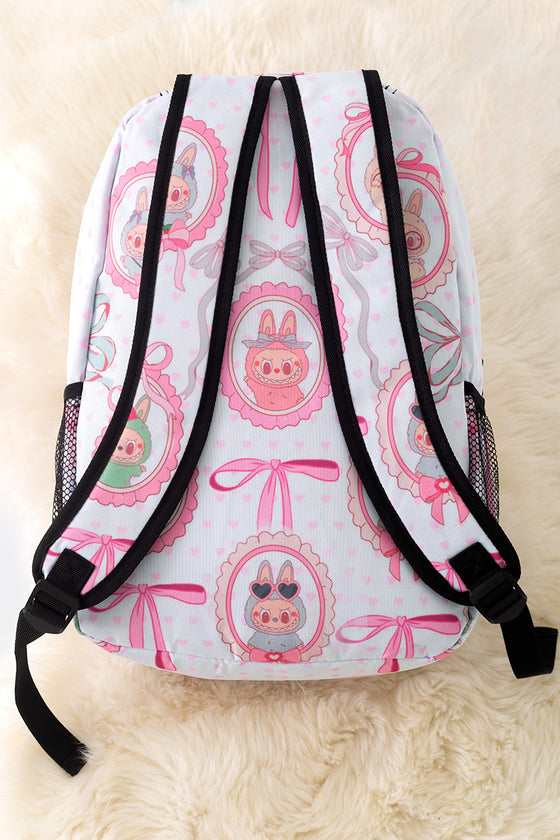 Cute Character printed girls backpack.