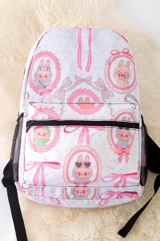 Cute Character printed girls backpack.