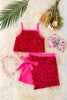 Fuchsia sequins skirt set. OFG40717 SOL
