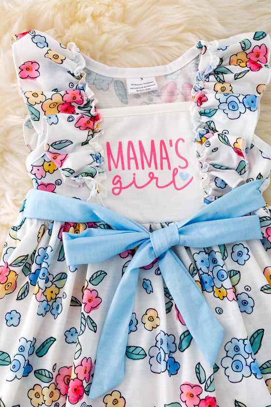 Mama's girl floral printed dress. DRG41301 JEAN