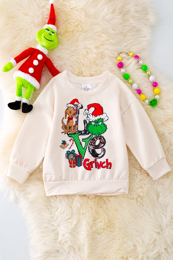 TPG40275 AMY: Christmas Character printed sweatshirt.🎄