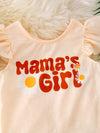 Mama's girl Daisy printed angel sleeve top & floral bottoms. OFG40942 SOL