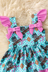 Howdy checkered & concho printed baby bodysuit. RPG61190 SOL