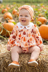 Autumn, multi printed pumpkin baby set. RPG61276 SOL