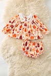 Autumn, multi printed pumpkin baby set. RPG61276 SOL