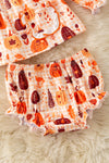 Autumn, multi printed pumpkin baby set. RPG61276 SOL