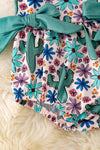 Cactus & floral printed baby onesie w/snaps. RPG40439 SOL