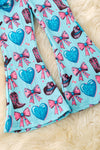 Cute western printed 2 piece set. OFG52874 AMY