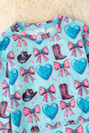Cute western printed 2 piece set. OFG52874 AMY