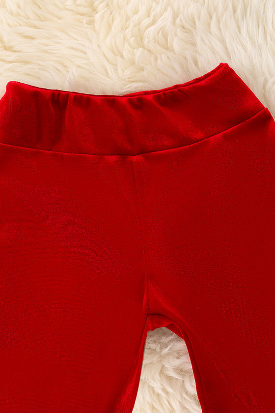 Cute velvety bell bottoms with fur trim. PNG5054JEAN