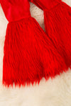 Red Velvety and fur bell bottoms. PNG50543 AMY