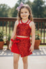 Red sequins 2 piece set. OFG40716 AMY