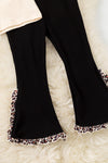 Daddy's Girl" Embroidered /a applique cream shirt and black pants. OFG61412