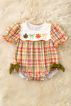 Cute autumn embroidered baby romper. RPG61919 SOL