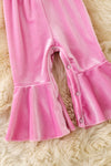 Pink velvety baby jumpsuit. RPG60830 JEAN