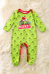 Christmas character baby bodysuit with snaps. RPB60323 MON