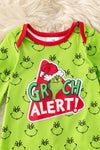Christmas character baby bodysuit with snaps. RPB60323 MON