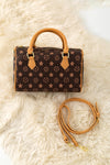 9X4.75X7 inch chocolate brown girls duffle bag! BBG60121 S