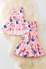 ABC, Rach*l printed girls flare set. OFG50324 AMY