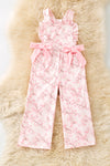 Pink Cherry blossom romper. (UNDER TEE NOT INCLUDED) PNG60228 JEAN