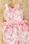 Pink Cherry blossom romper. (UNDER TEE NOT INCLUDED) PNG60228 JEAN