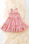 Multi-Color stripe & cactus printed dress. DRG51316 JEAN