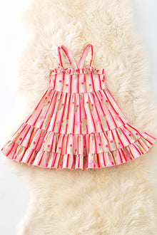  Multi-Color stripe & cactus printed dress. DRG51316 JEAN