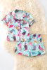 GIRLS - LT. blue cowgirl/Western printed girls pajamas. PJG50131 Jean