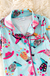 GIRLS - LT. blue cowgirl/Western printed girls pajamas. PJG50131 Jean