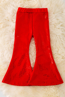  Red shimmery bell pants. PNG40231 LOI