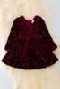 DRG45133008 Sol: WINE SEQUINS DRESS W/BACK ZIPPER.🎄