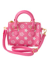 hot pink star printed satchel crossbody. BBG25153064 S