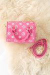 hot pink star printed satchel crossbody. BBG25153064 S