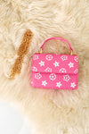 pink star printed crossbody with chain. BBG65153008 S