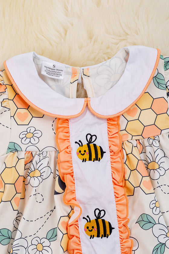 Bee embroidered dress.DRG15134013 SOL KIDSCHARMONLINE.COM Bee embroidered dress.DRG15134013 SOL KIDSCHARMONLINE.COM