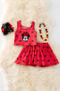 Minn*e red top & skort set. OFG50905 SOL