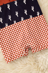 Yee haw-Western printed boys baby romper. RPB60342 JEAN