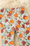 Pumpkin multi-printed bell bottoms. PNG60433 SOL