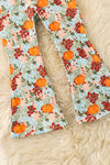 Pumpkin multi-printed bell bottoms. PNG60433 SOL