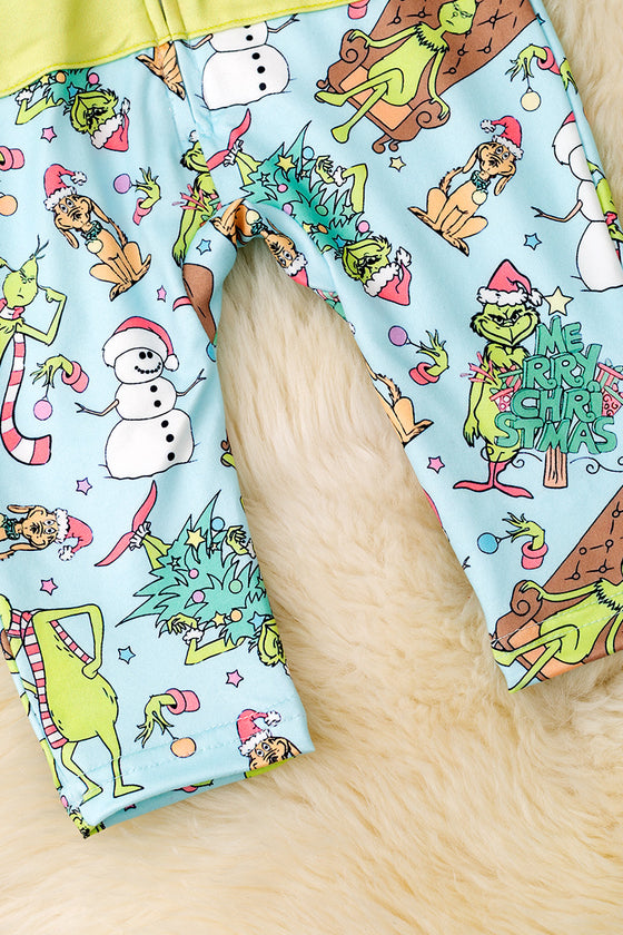 Christmas character printed boys baby romper. RPB50378 AMY