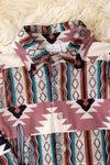 Unisex aztec printer long sleeve shirt. (WESTERN) TPB50658 JEAN