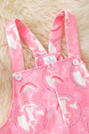 " I come from good stock" cow & rainbow printed girls romper. PNG50150 SOL