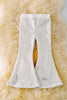 White shimmery bell pants. PNG40230 jean