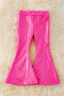  Hot pink shimmery bell pants. PNG40233 sol