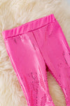 Hot pink shimmery bell pants. PNG40233 sol