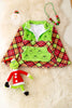 Unisex-Plaid Christmas character printed pullover sweater. TPG51624 AMY