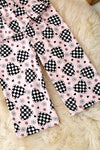 Checker heart printed girls tunic & pants. OFG60080 AMY