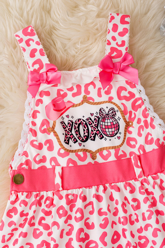 Cheetah printed dress with lace hem. (Shirt not included) DRG60142 SOL